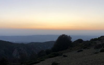 Puesta de sol en la cumbre del Matagalls