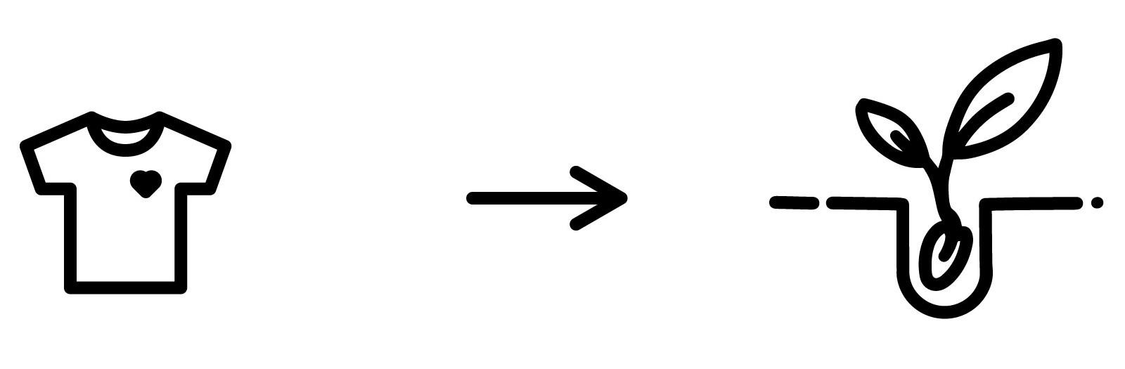 Planta un arbre amb la camiseta cor de bosc