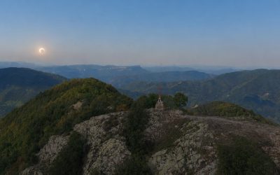 Eclipsi solar parcial a Sant Miquel de Solterra